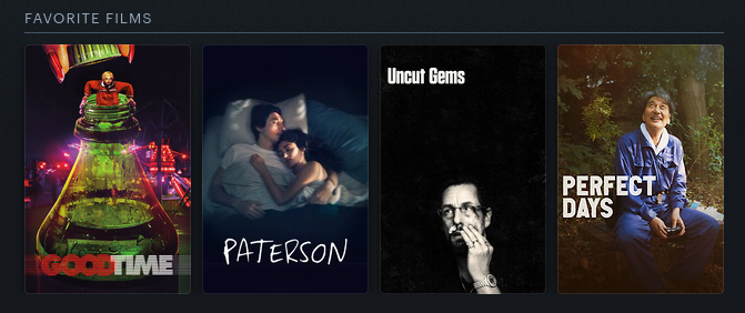 My favourite films on Letterboxd