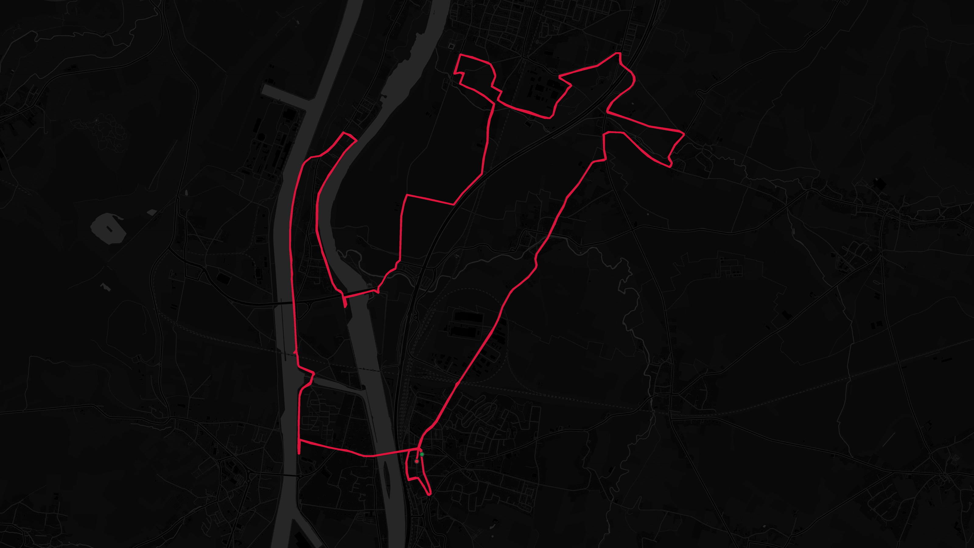 Maasmarathon route