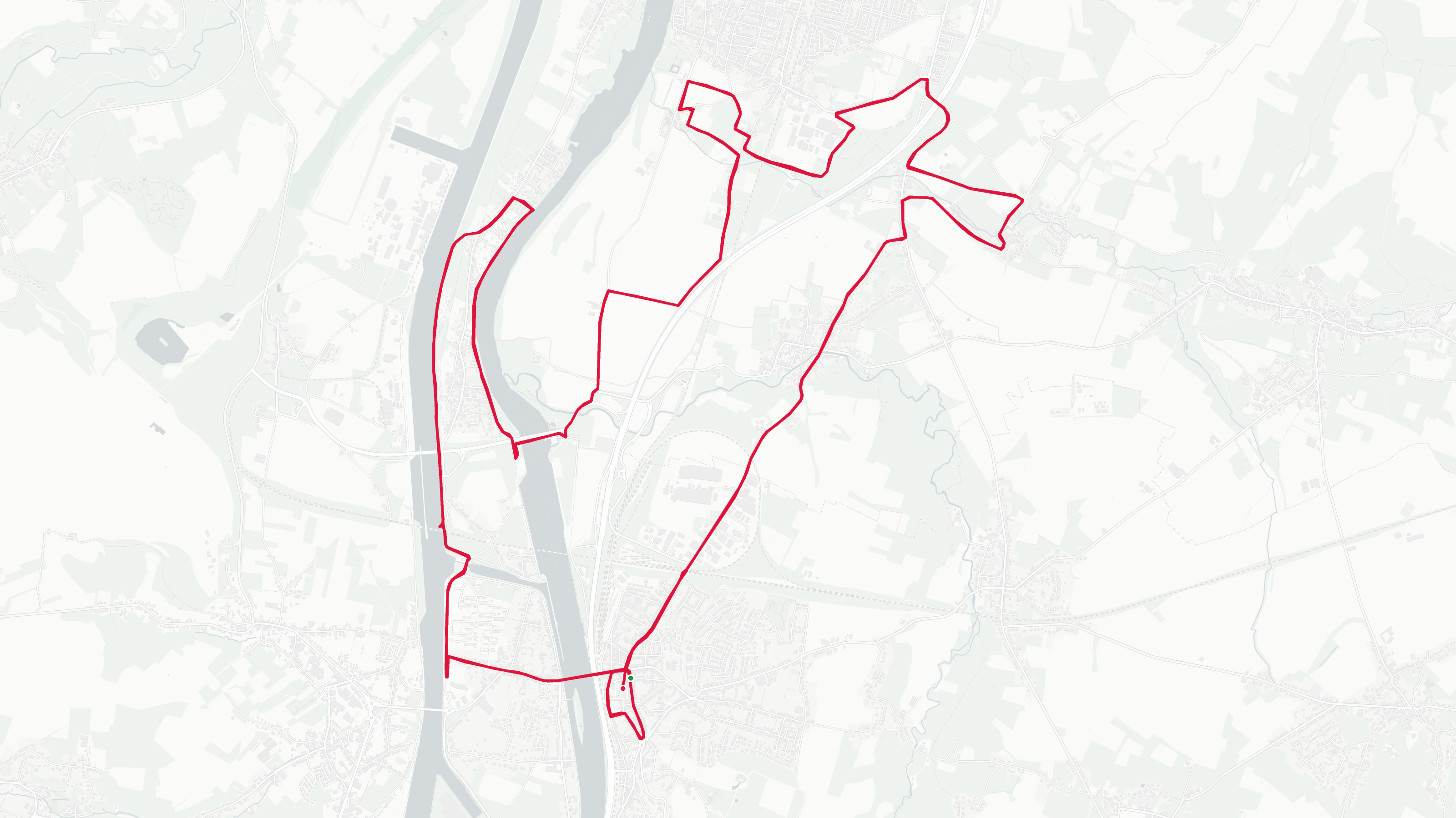 Maasmarathon route
